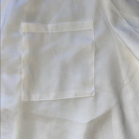 Coldwater Creek White Sheer Layered Blouse | Sz M - Picture 4 of 6